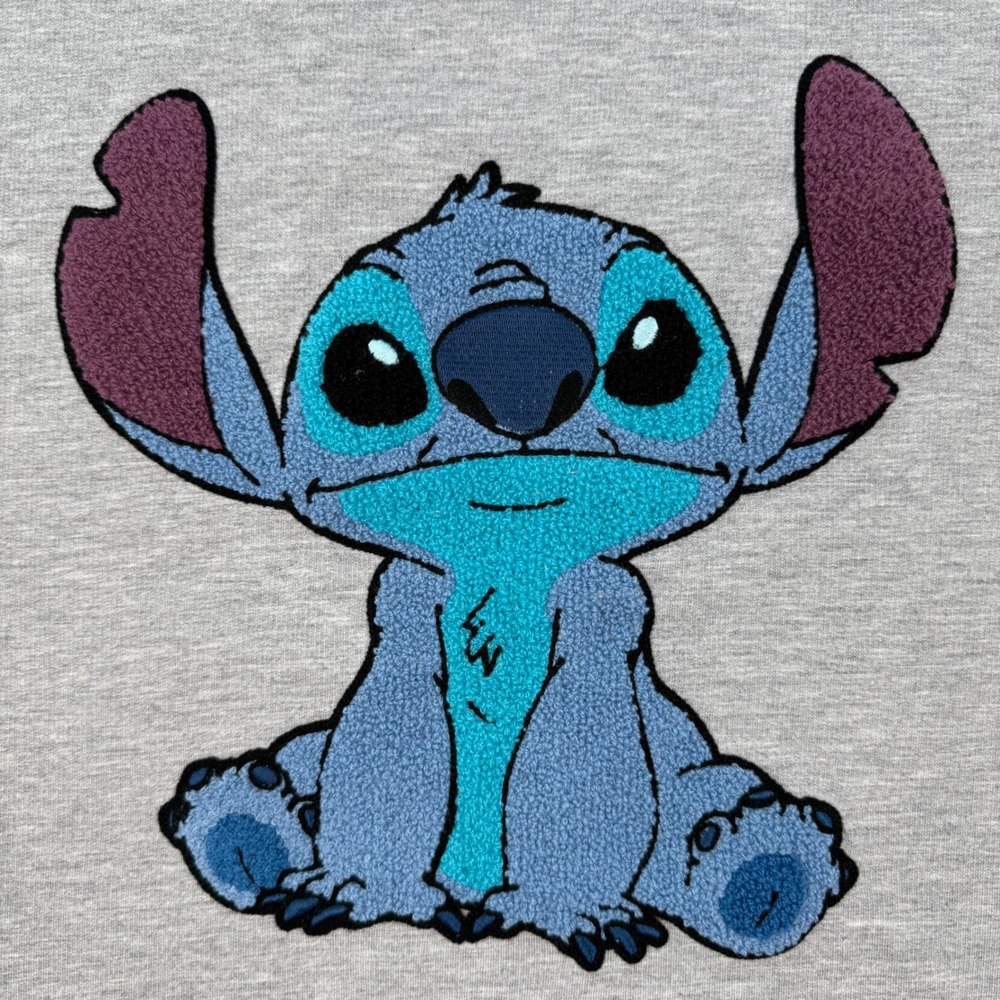 Disney Lilo & Stitch Embroidered Graphic Sweatshirt Crew Neck Pullover Comfy 2X